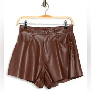 Weworewhat leather shorts